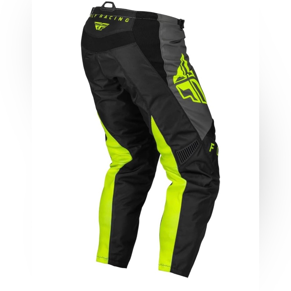 NWT Fly Racing 2023 F-16 Black/Grey/Hi-Vis Adult Moto Gear Pant Size 28” waist